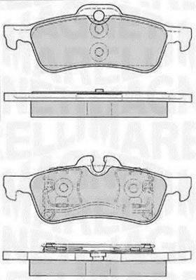 MAGNETI MARELLI 363916060331 Комплект гальмівних колодок, дискове гальмо
