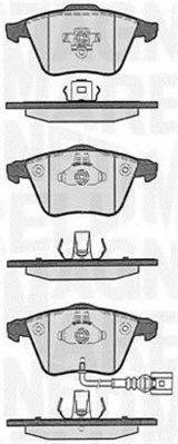 MAGNETI MARELLI 363916060606 Комплект гальмівних колодок, дискове гальмо