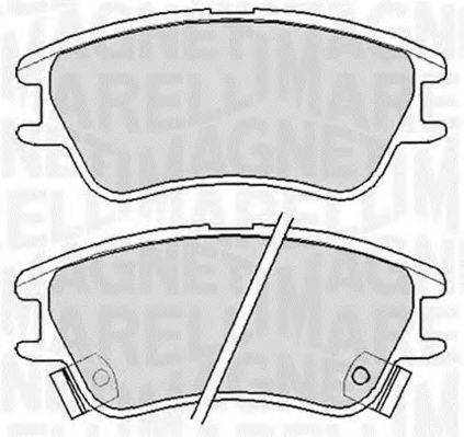 MAGNETI MARELLI 363916060655 Комплект гальмівних колодок, дискове гальмо