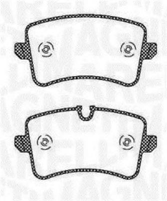 MAGNETI MARELLI 363916060673 Комплект гальмівних колодок, дискове гальмо