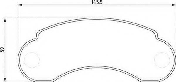 MAGNETI MARELLI 363710209025 Комплект гальмівних колодок, дискове гальмо
