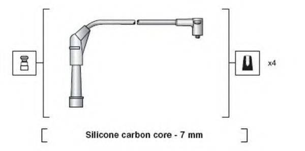 MAGNETI MARELLI 941318111147 Комплект дротів запалювання