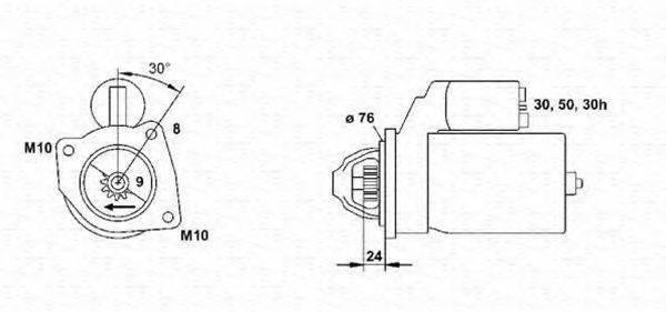 MAGNETI MARELLI 943241170010 Стартер