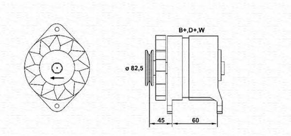 MAGNETI MARELLI 943356266010 Генератор