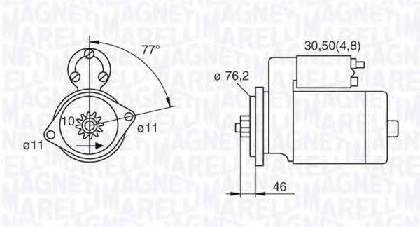 MAGNETI MARELLI 063521230160 Стартер