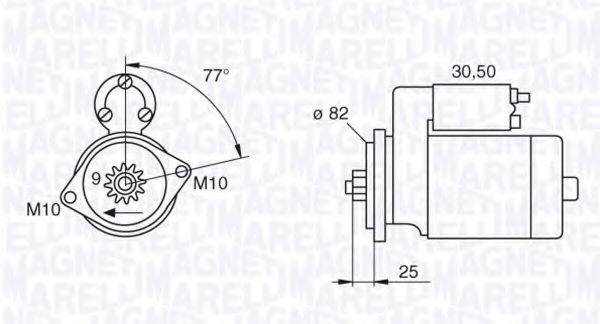 MAGNETI MARELLI 063522622010 Стартер