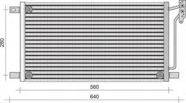 MAGNETI MARELLI 350203280000 Конденсатор, кондиціонер