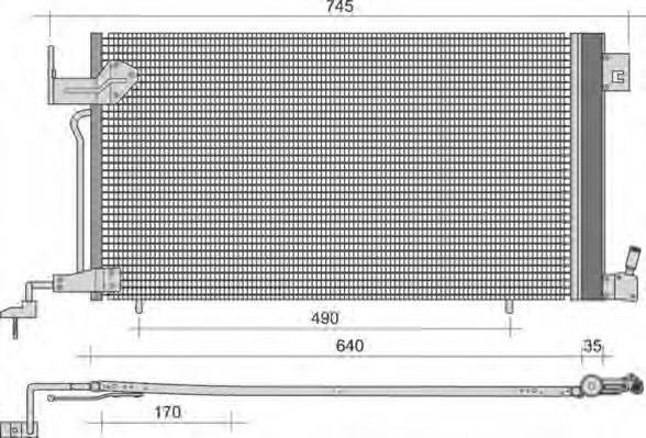 MAGNETI MARELLI 350203397000 Конденсатор, кондиціонер