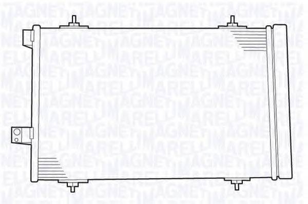 MAGNETI MARELLI 350203638000 Конденсатор, кондиціонер