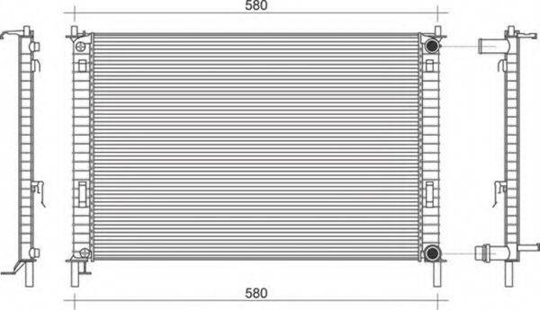 MAGNETI MARELLI 350213914000 Радіатор, охолодження двигуна