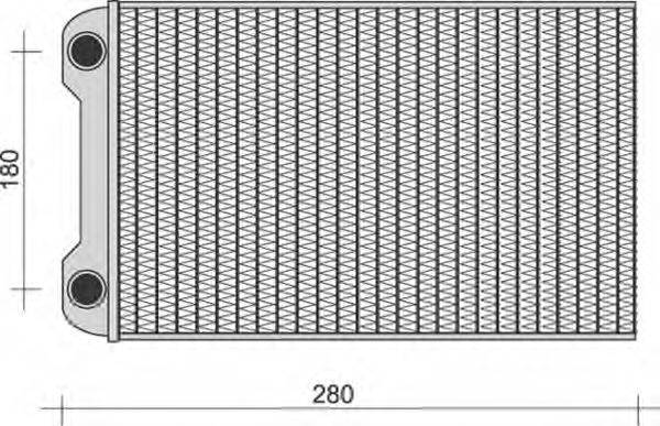 MAGNETI MARELLI 350218280000 Теплообмінник, опалення салону